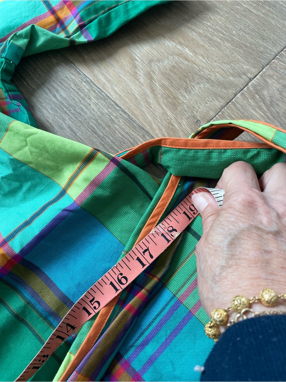 FRANCES VALENTINE DORIS CARTER MADRAS DRESS - Picture 8 of 13